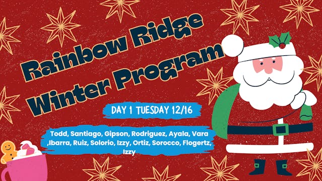 Rainbow Ridge Winter Program 2025