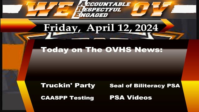 OVHS News - 04/12/2024