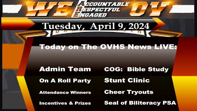 OVHS News - 04/09/2024