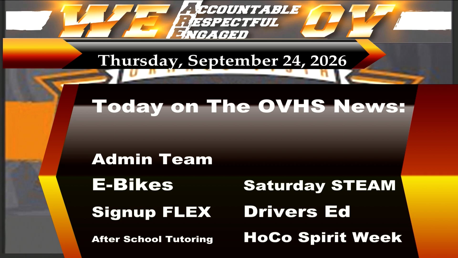 09/24/26 OVHS News