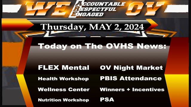 OVHS News - 05/02/2024