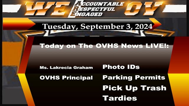 OVHS News 09/03/24