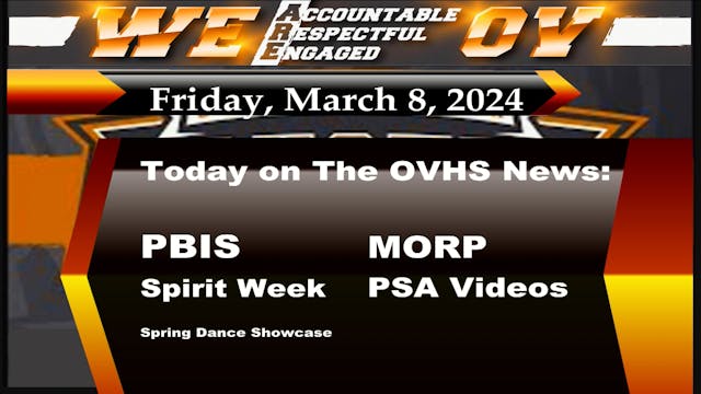 OVHS News - 03/08/2024