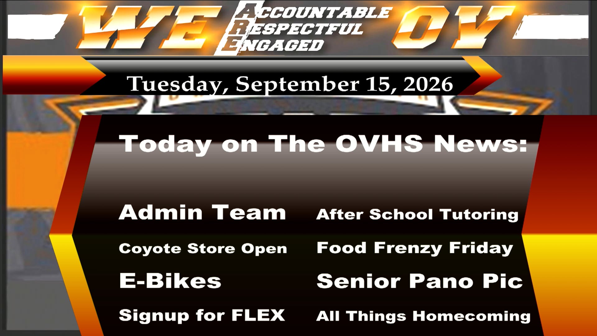 09/22/26 OVHS News