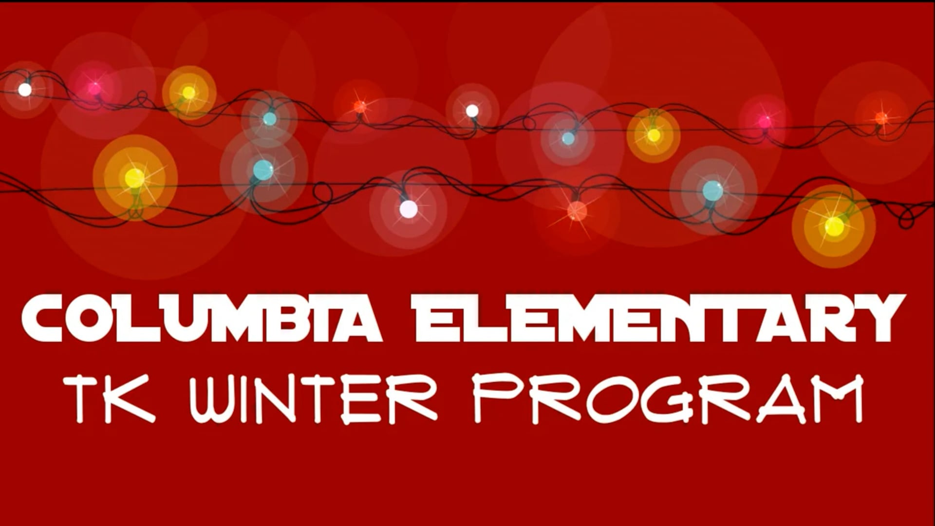 Columbia TK Winter Program