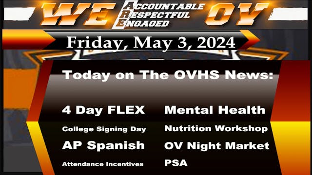 OVHS News - 05/03/2024