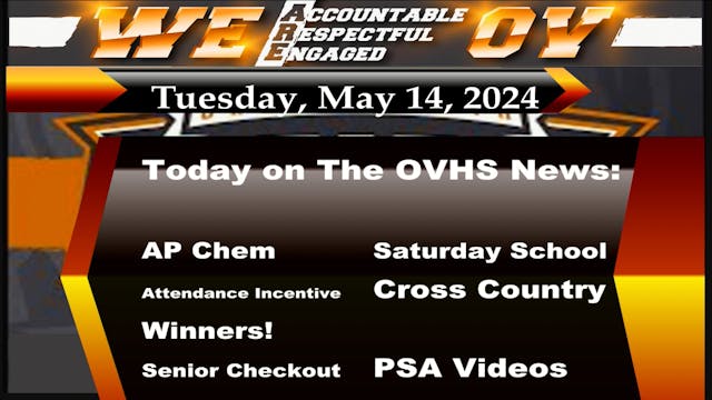 OVHS News - 05/14/2024