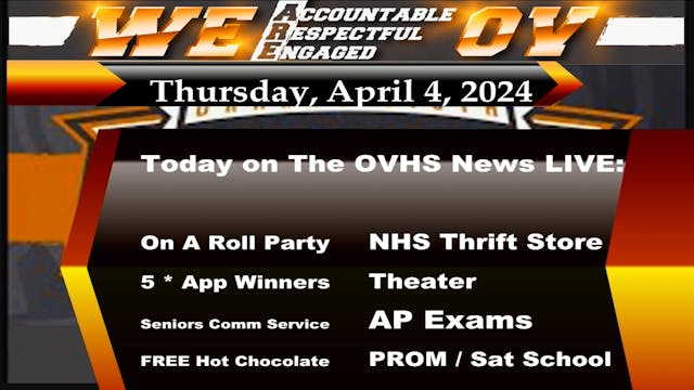 OVHS News - 04/04/2024