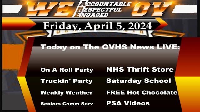 OVHS News - 04/05/2024