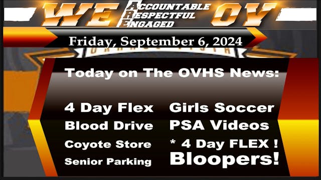 OVHS News 09/06/24