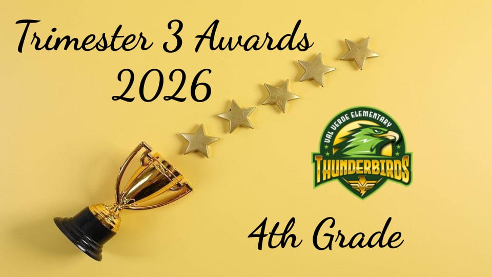 VVES 4th grade Trimester 3 Awards 2026