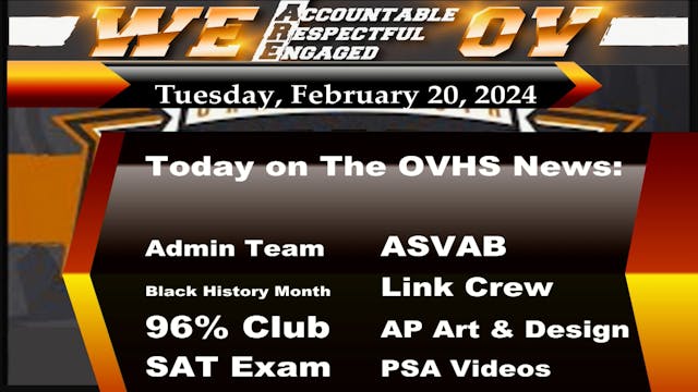 OVHS News LIVE!