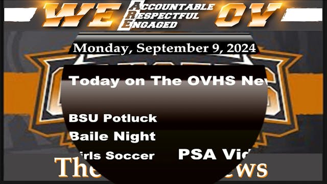 OVHS News 09/09/24