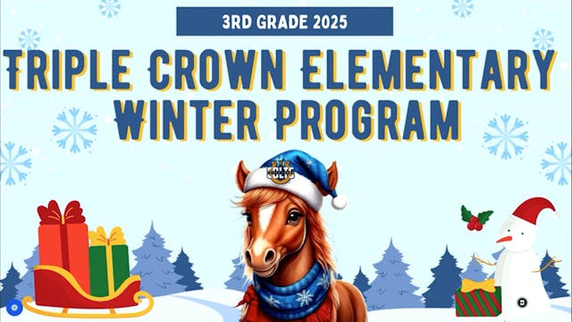 TCE- 3rd Grade Winter Performance