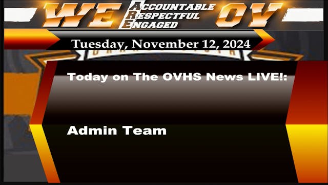 OVHS News 11/12/24