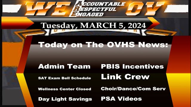 OVHS News - 03/05/24