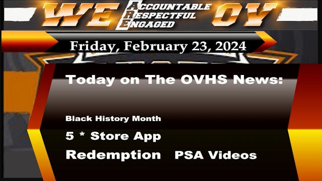 OVHS News - 2/23/2024