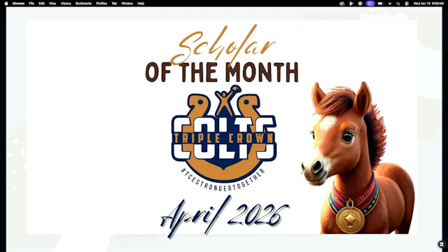 TCE April 2026 Scholar of the Month