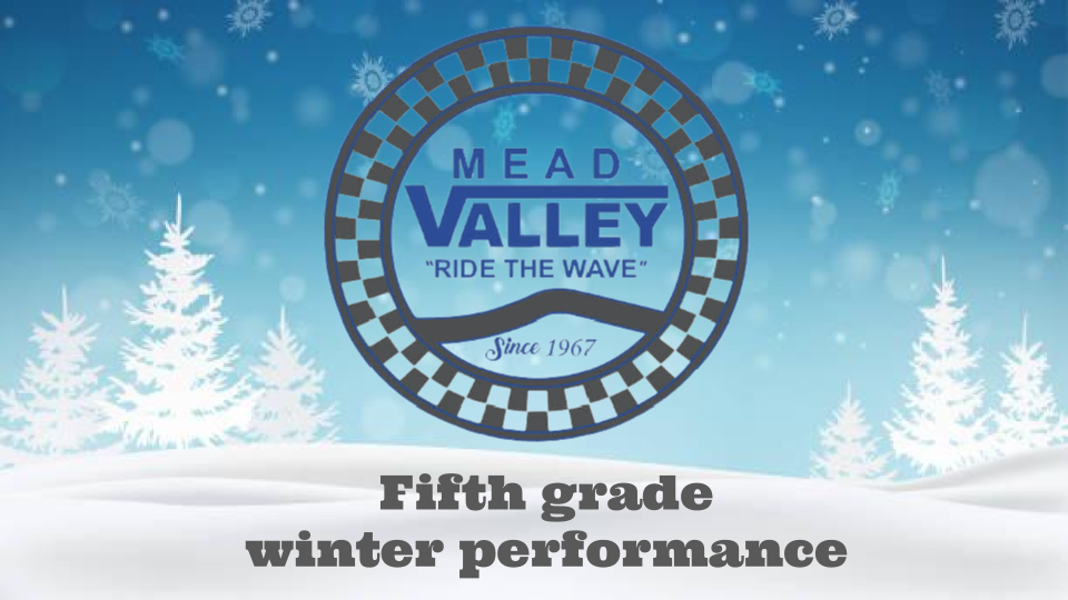 Fifth grade winter performance 