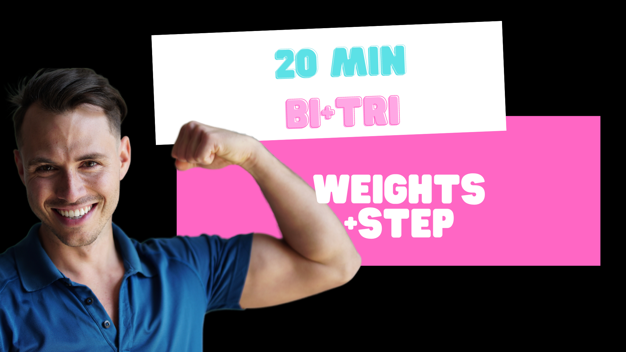 20 min Bi's + Tri's (weights+step) 021323