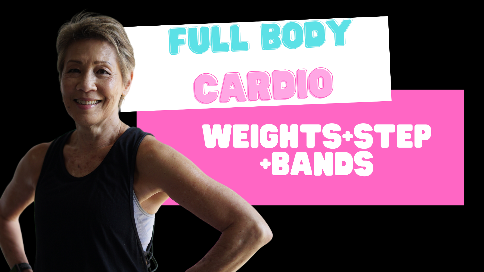 Full Body Cardio (weights+step+bands) 031324