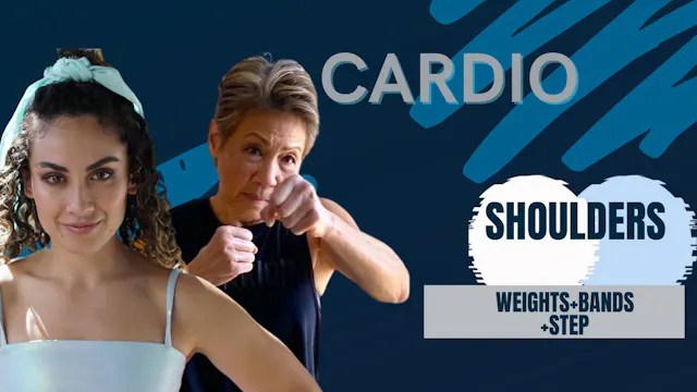 1:11:23 Shoulder Cardio (weights+step...