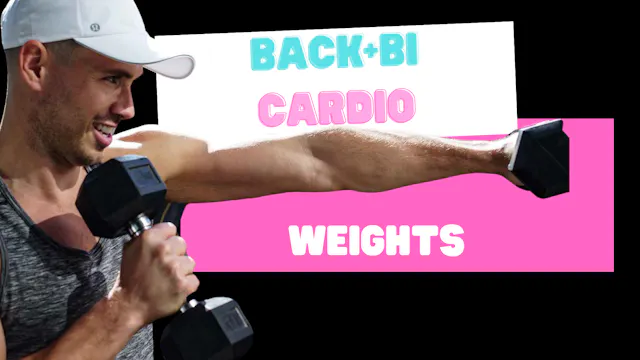 Back and Bi Cardio (weights) 010823