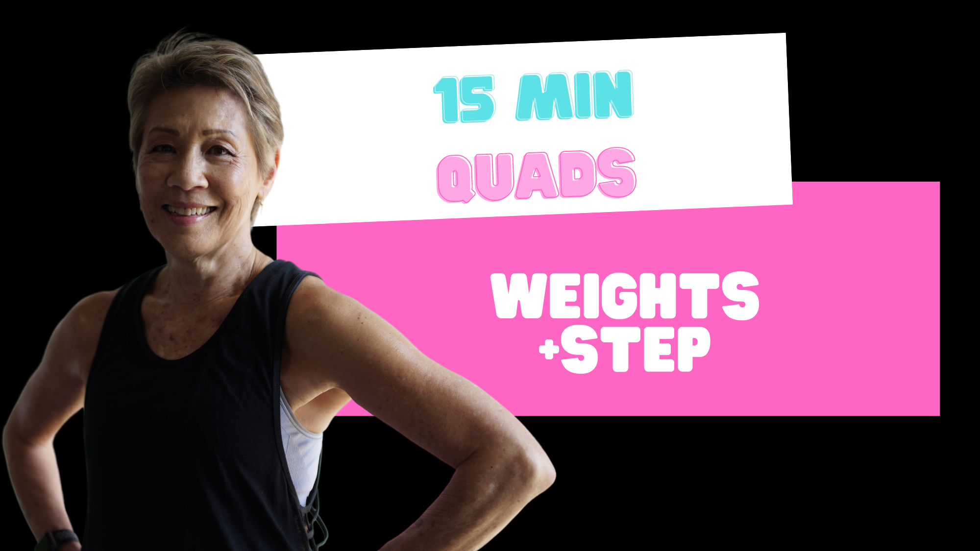 15 minute Quads (weights+step) 020623