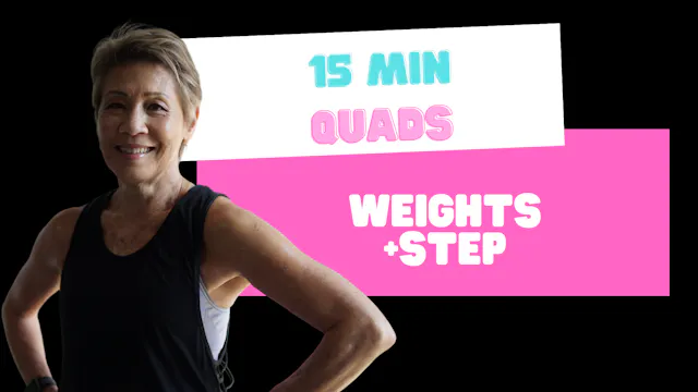 15 minute Quads (weights+step) 020623