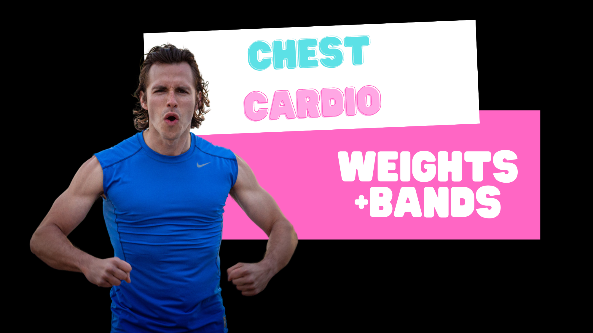 Chest + Tri Cardio (weights+bands) 081924