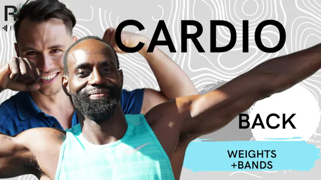 Back + Bi Cardio (weights+bands) 092723