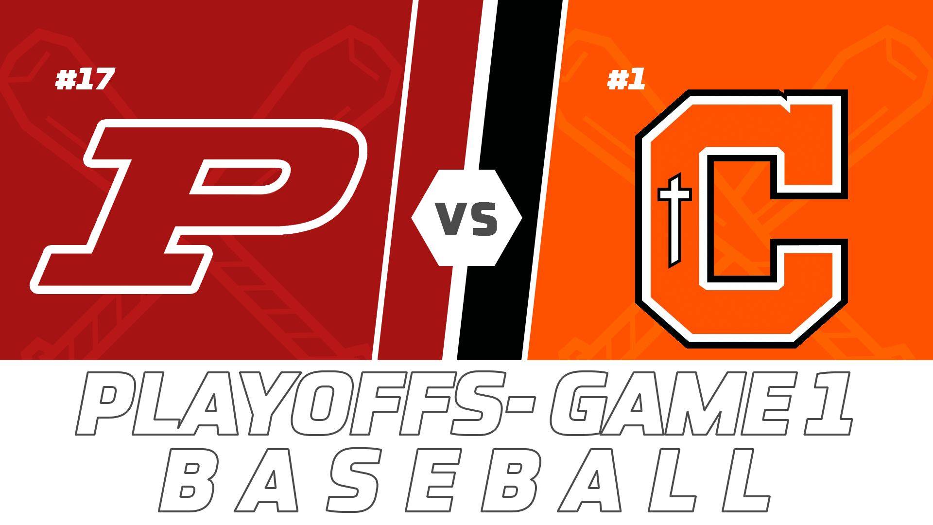 Baseball Playoffs- Game One: Pineville vs Catholic