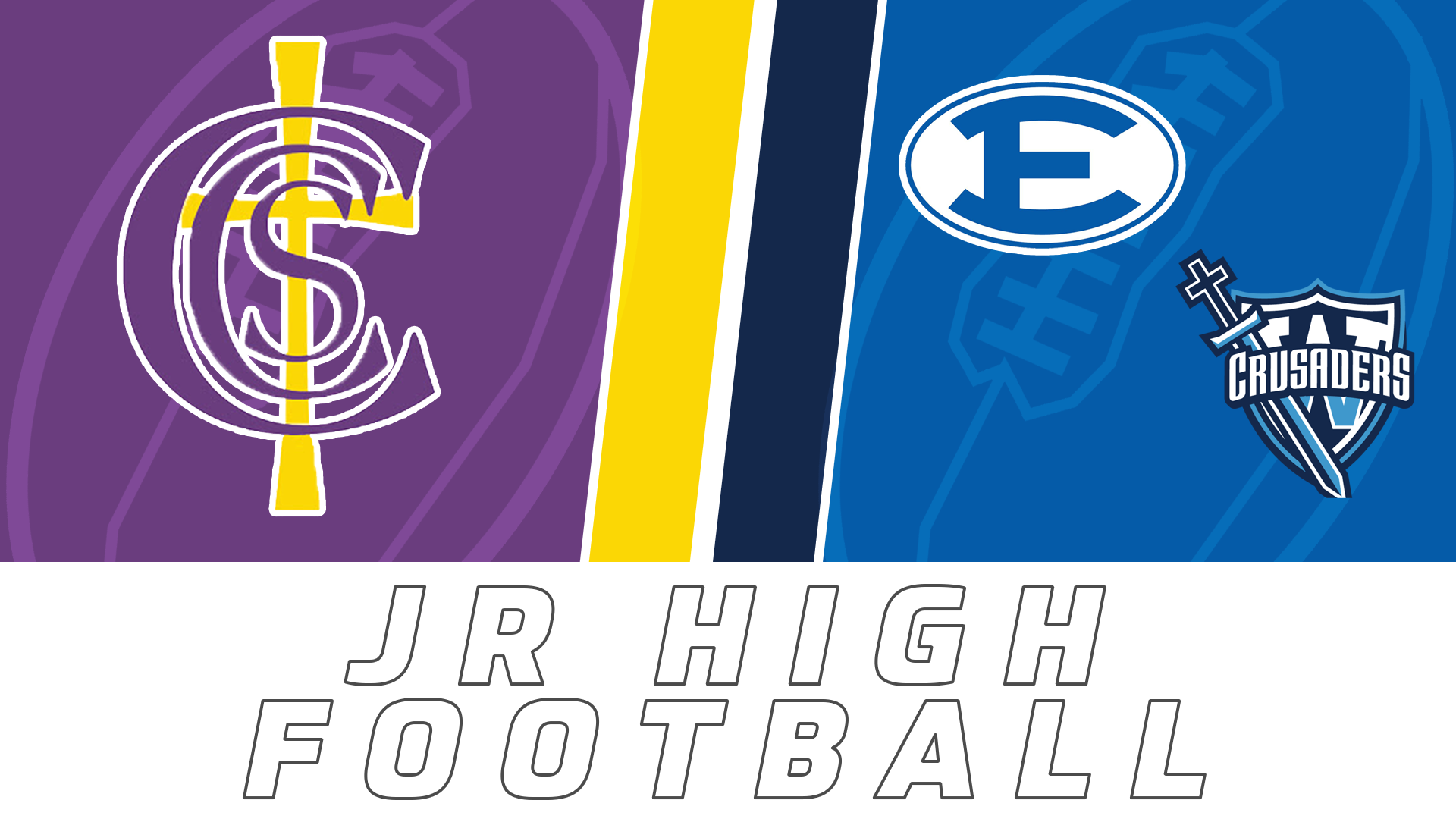 Jr. High Football: Cathedral Carmel vs Erath & Cathedral Carmel vs Westminister