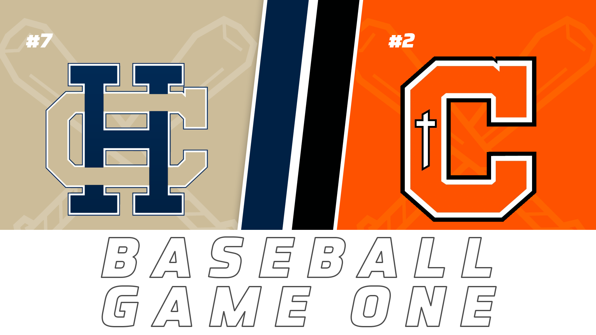 Baseball Playoffs- Game One: Holy Cross vs Catholic