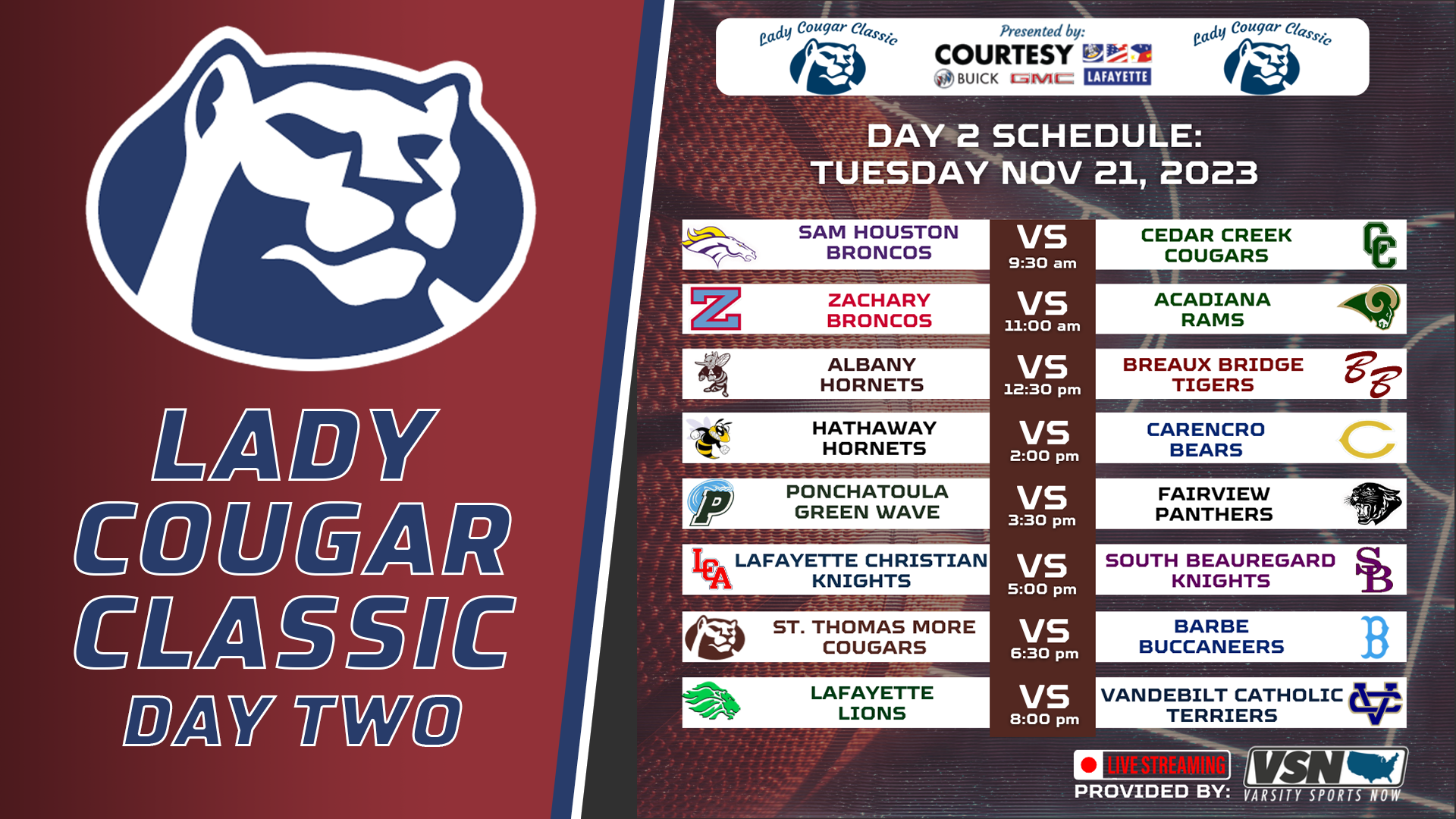 Lady Cougar Classic: Day Two- Session Three
