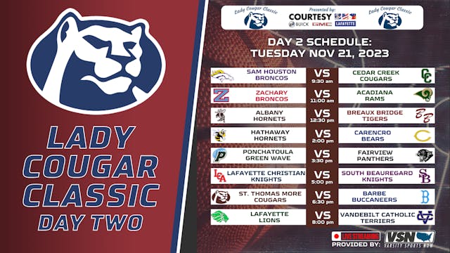 Lady Cougar Classic: Day Two- Session...