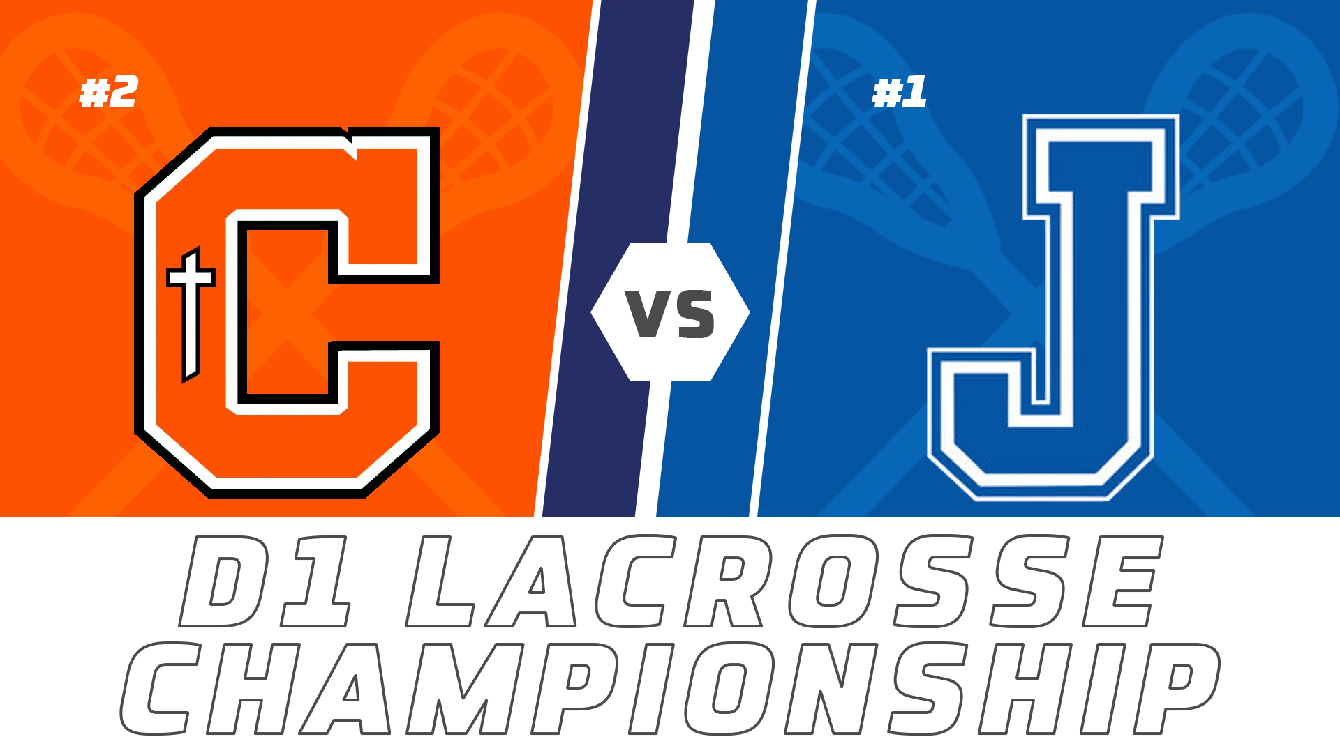 Lacrosse Div 1 Championship: Catholic vs Jesuit
