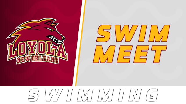 Swimming: Loyola Swim Meet