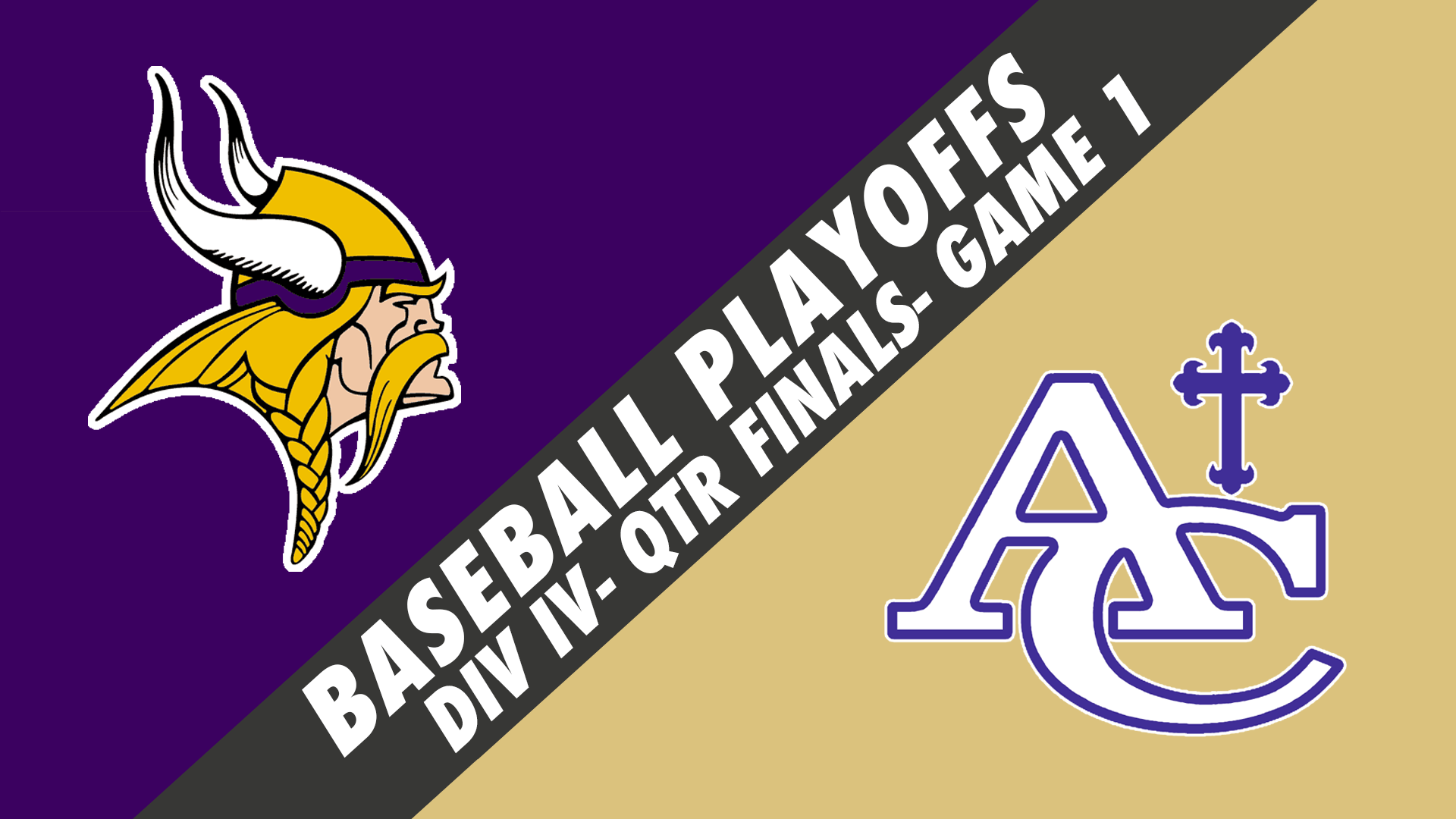 Baseball Playoffs- Game 1: Opelousas Catholic vs Ascension Catholic