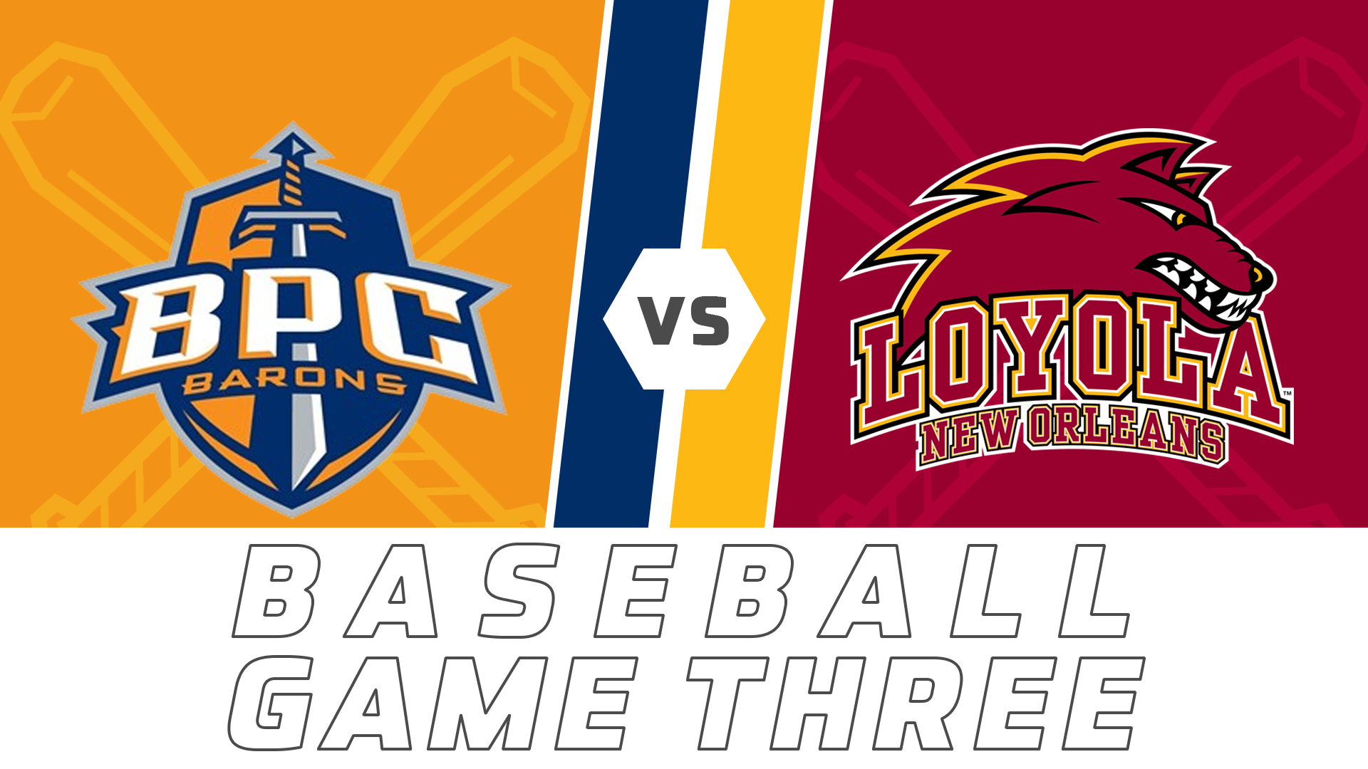 Baseball- Game Three: Brewton-Parker College vs Loyola