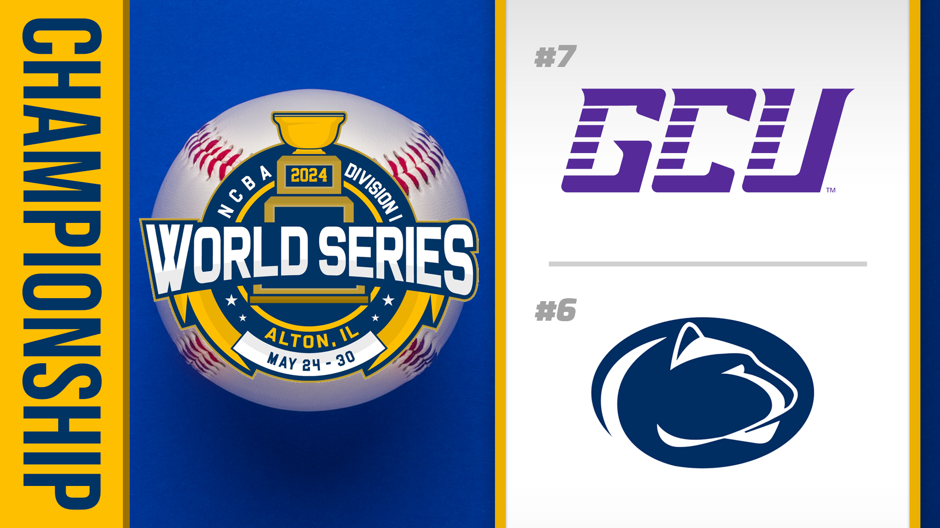 NCBA Div 1 World Series- Championship: Grand Canyon vs Penn State