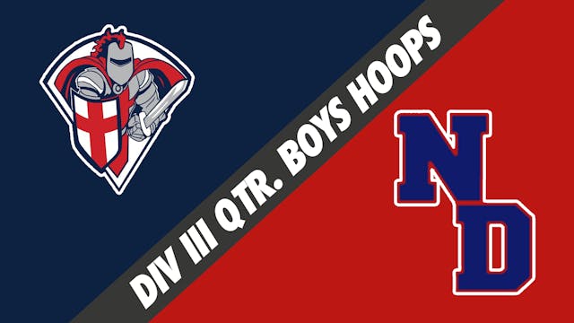 Div III Quarterfinals Boys Basketball...