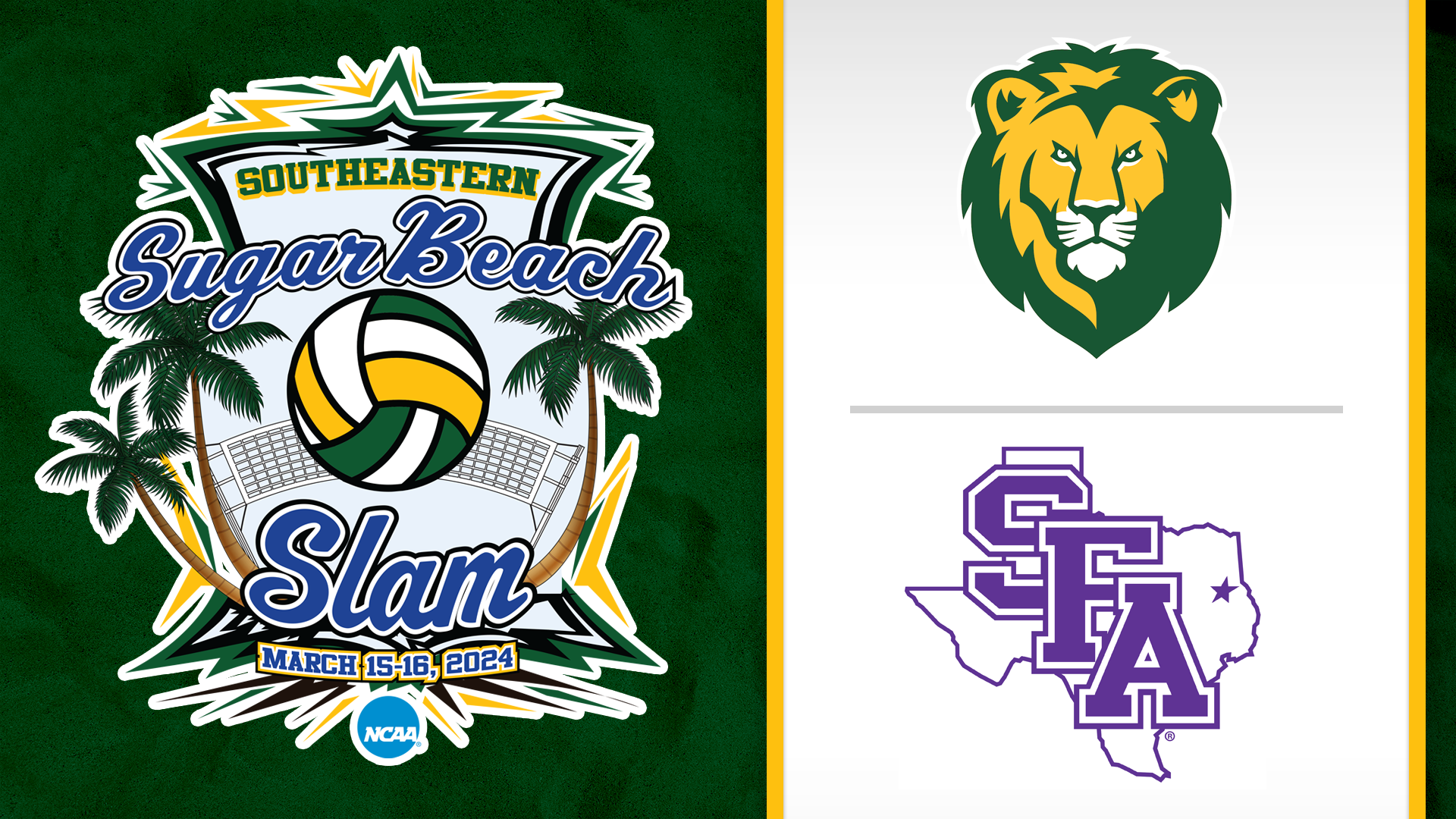 Sugar Beach Slam- Beach Volleyball Tournament: Southeastern LA vs SFA