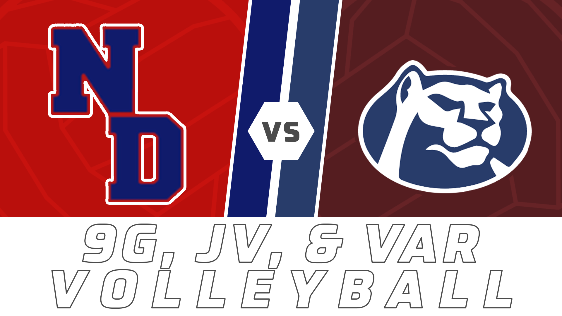Freshman, JV, & Varsity Volleyball: Notre Dame vs St. Thomas More