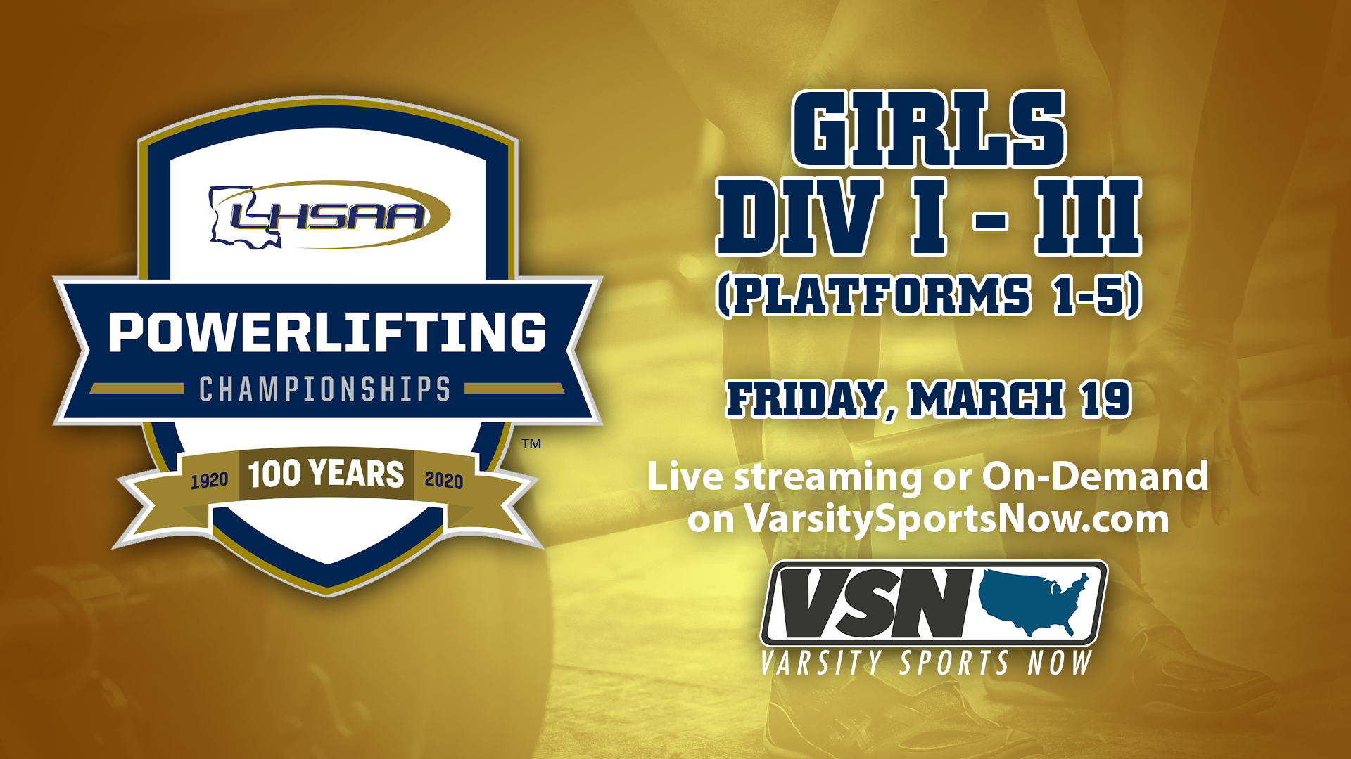 LHSAA Powerlifting State Championship: Day 2- Div I-III