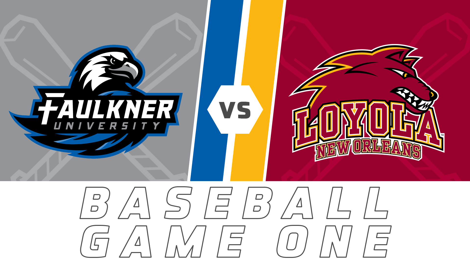 Baseball Game One: Faulkner University vs Loyola