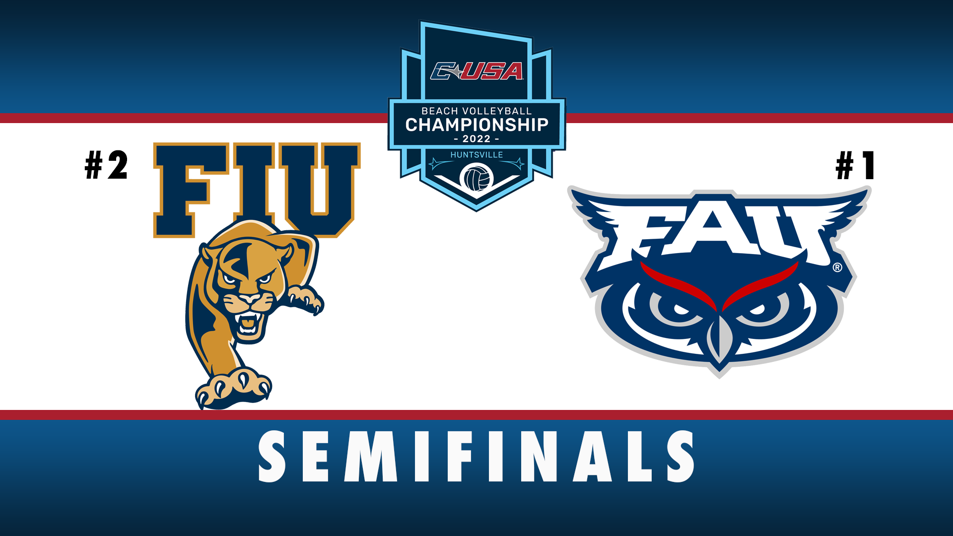 C-USA Beach Volleyball Tournament- Semifinals: FIU vs FAU