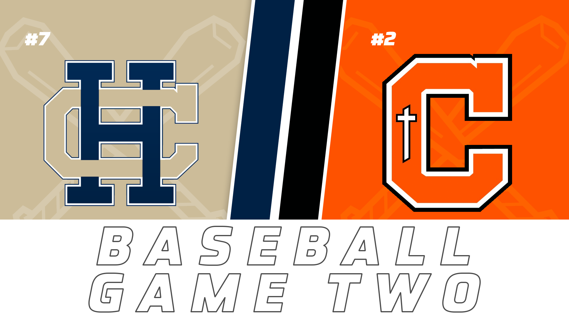 Baseball Playoffs- Game Two: Holy Cross vs Catholic