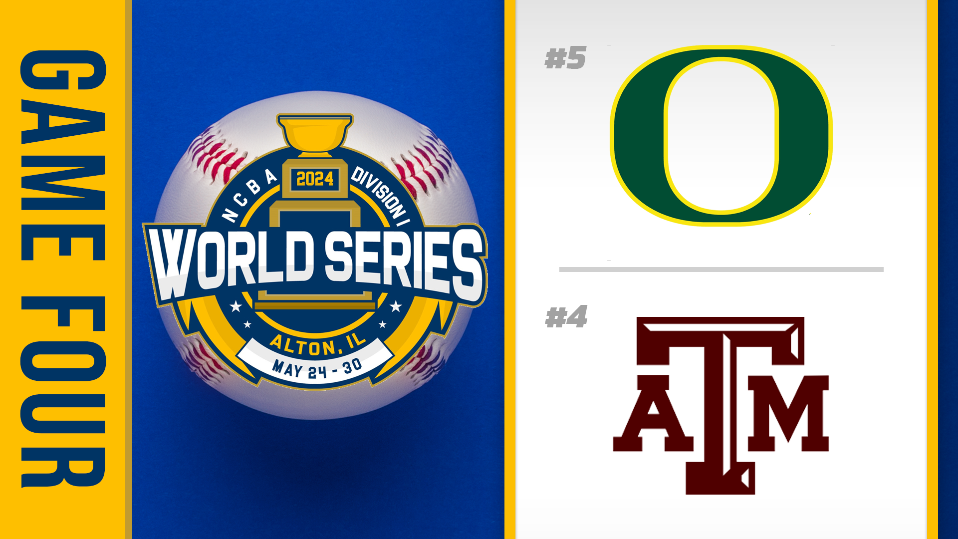 NCBA Div 1 World Series- Game Four: Oregon vs Texas A&M