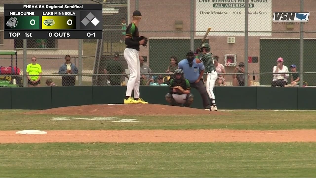 Melbourne 4 Lake Minneola 2 (Game delayed in 4th inning) Game 2